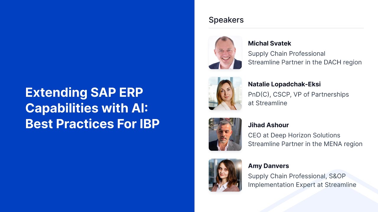 Extending SAP ERP Capabilities with AI: Best Practices for IBP