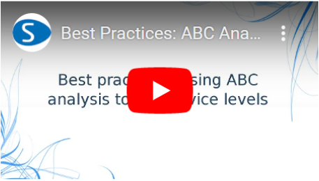 Best Practices ABC Analysis to set service levels